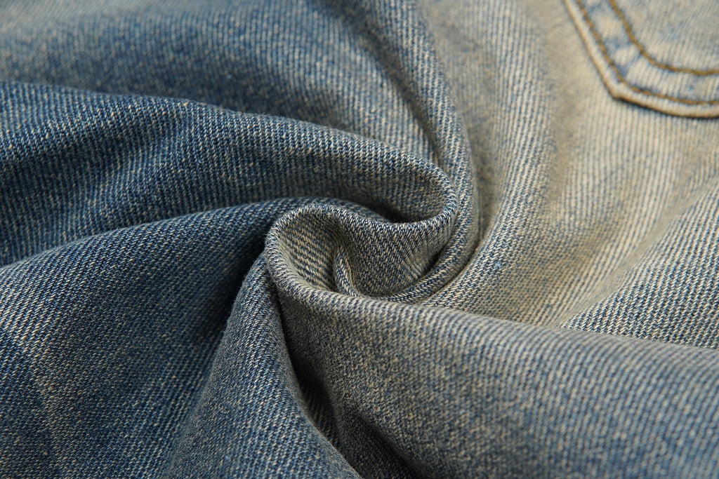 VALLEY Embellished Blue Denim Jorts