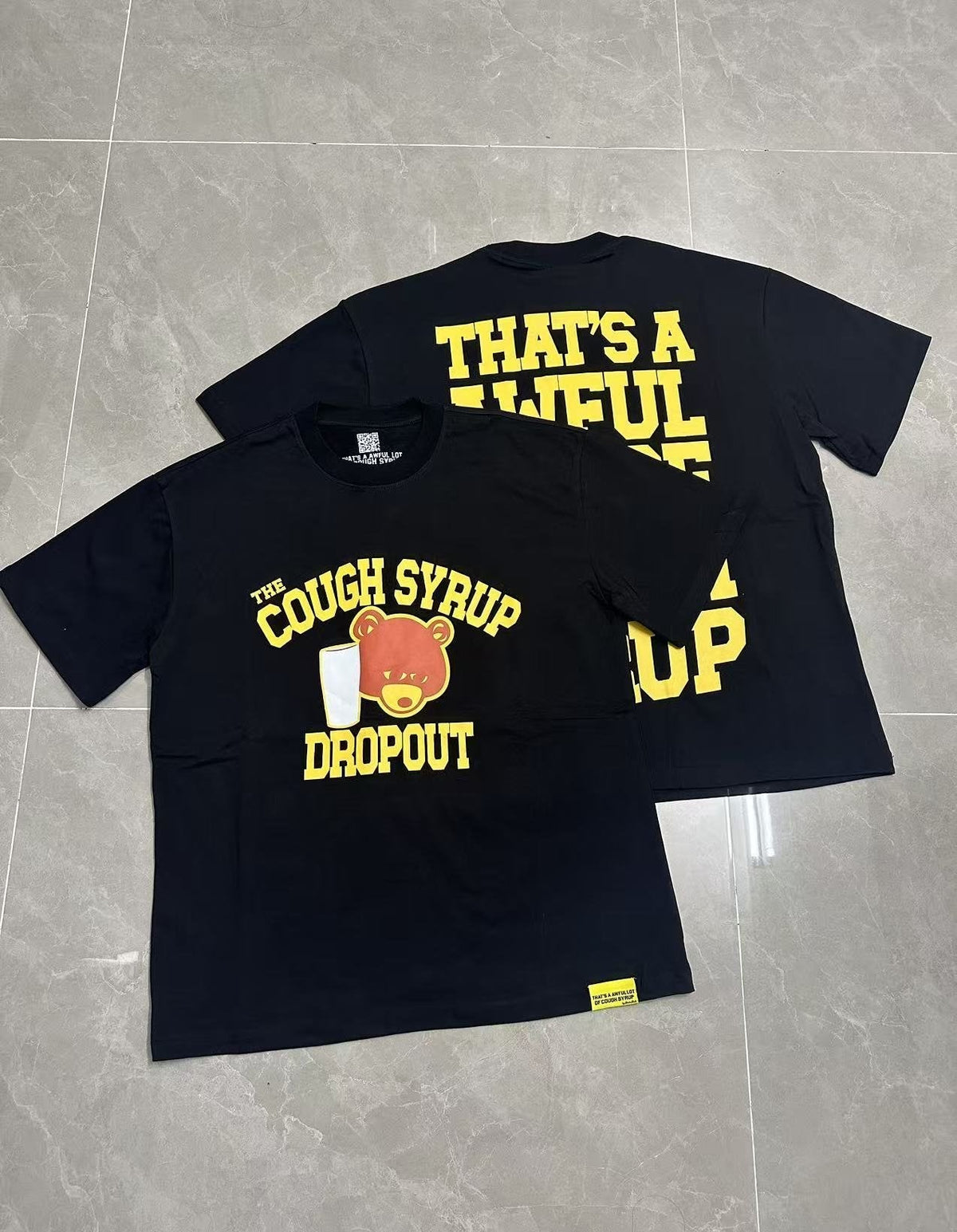 THAT'S A AWFUL LOT OF COUGH SYRUP Front & Back Graphic T-Shirt