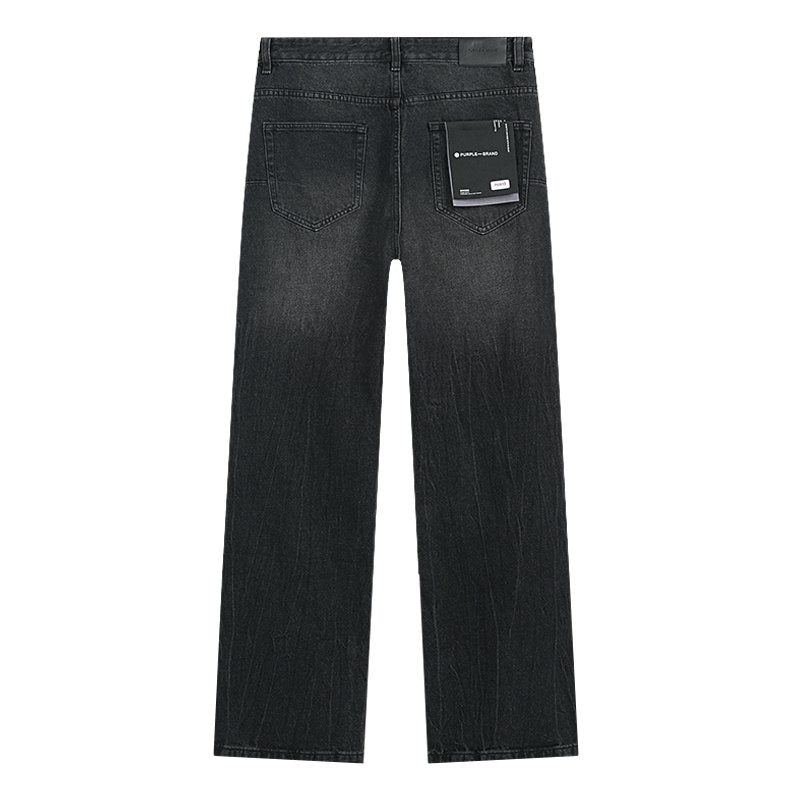Purple Brand Black Faded Whiskered Jeans