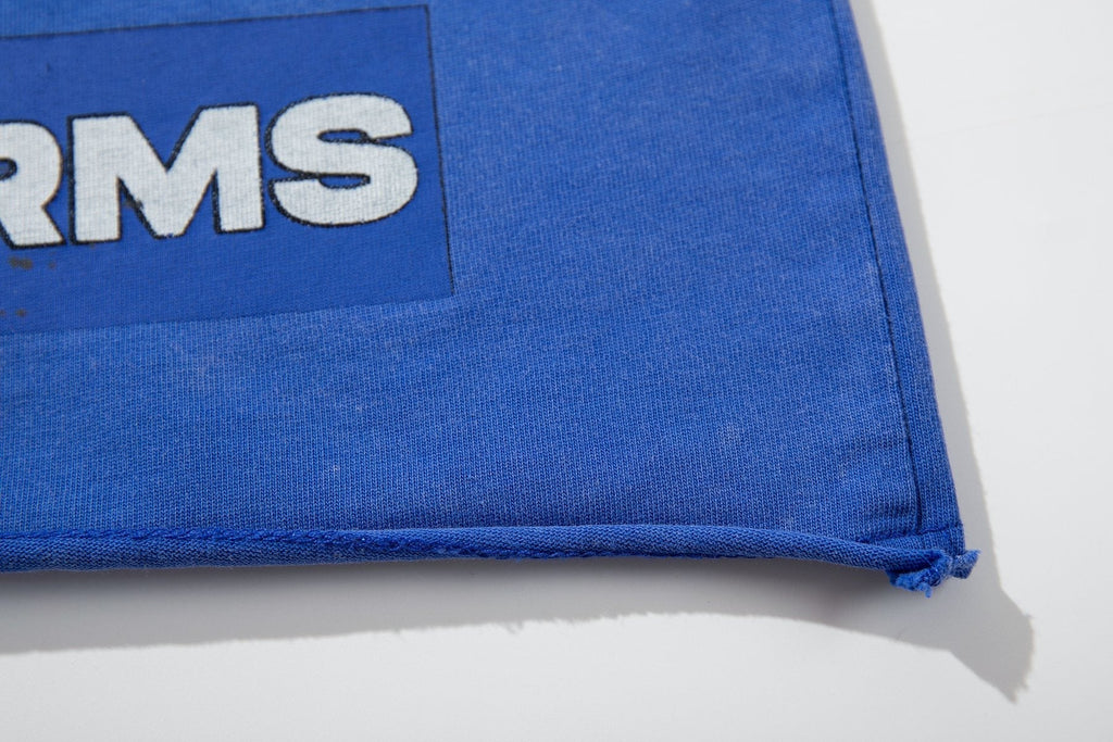 MAJESTIK Washed Blue Front & Back Graphic Short-Sleeve T-Shirt