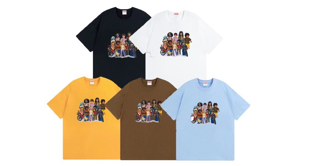 Supreme Children Cartoon Graphic T-Shirt