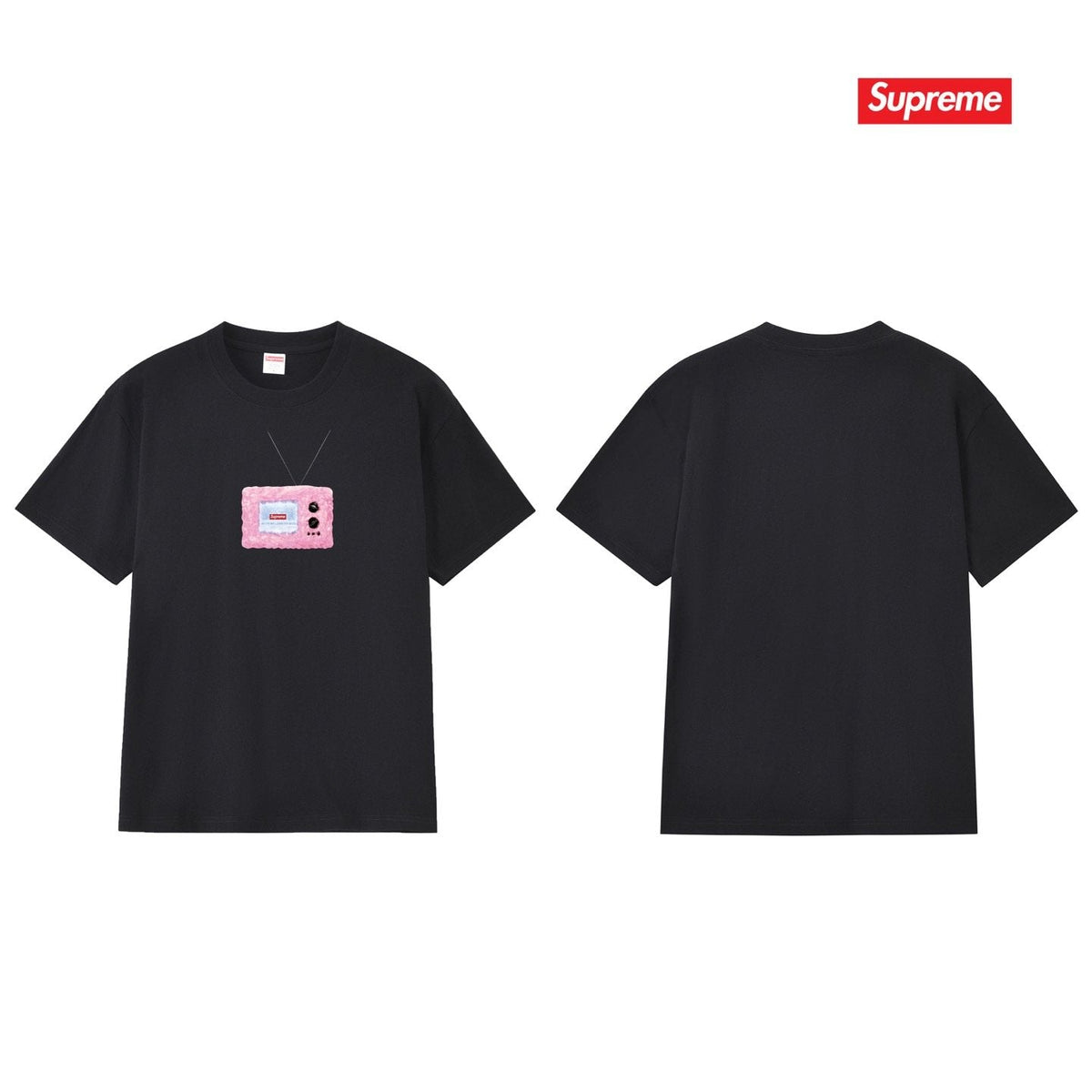 Supreme Pink TV Graphic T-Shirt