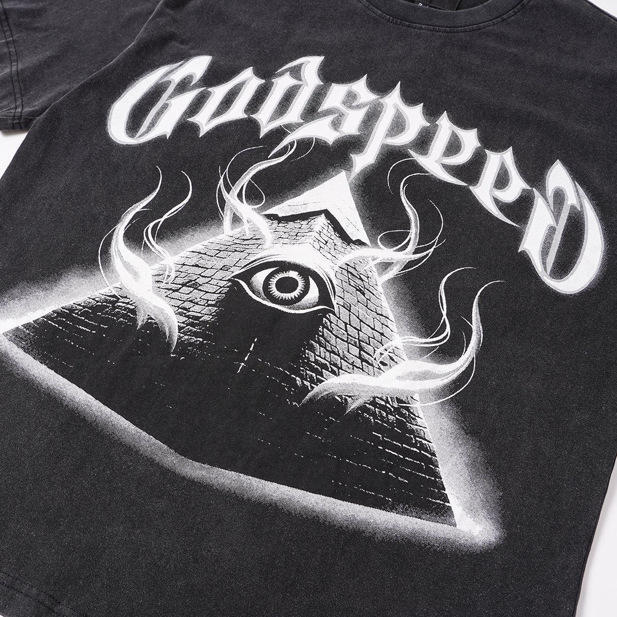 Godspeed Out of Many One Washed Black Graphic T-Shirt