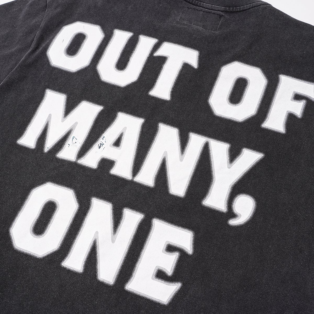 Godspeed Out of Many One Washed Black Graphic T-Shirt