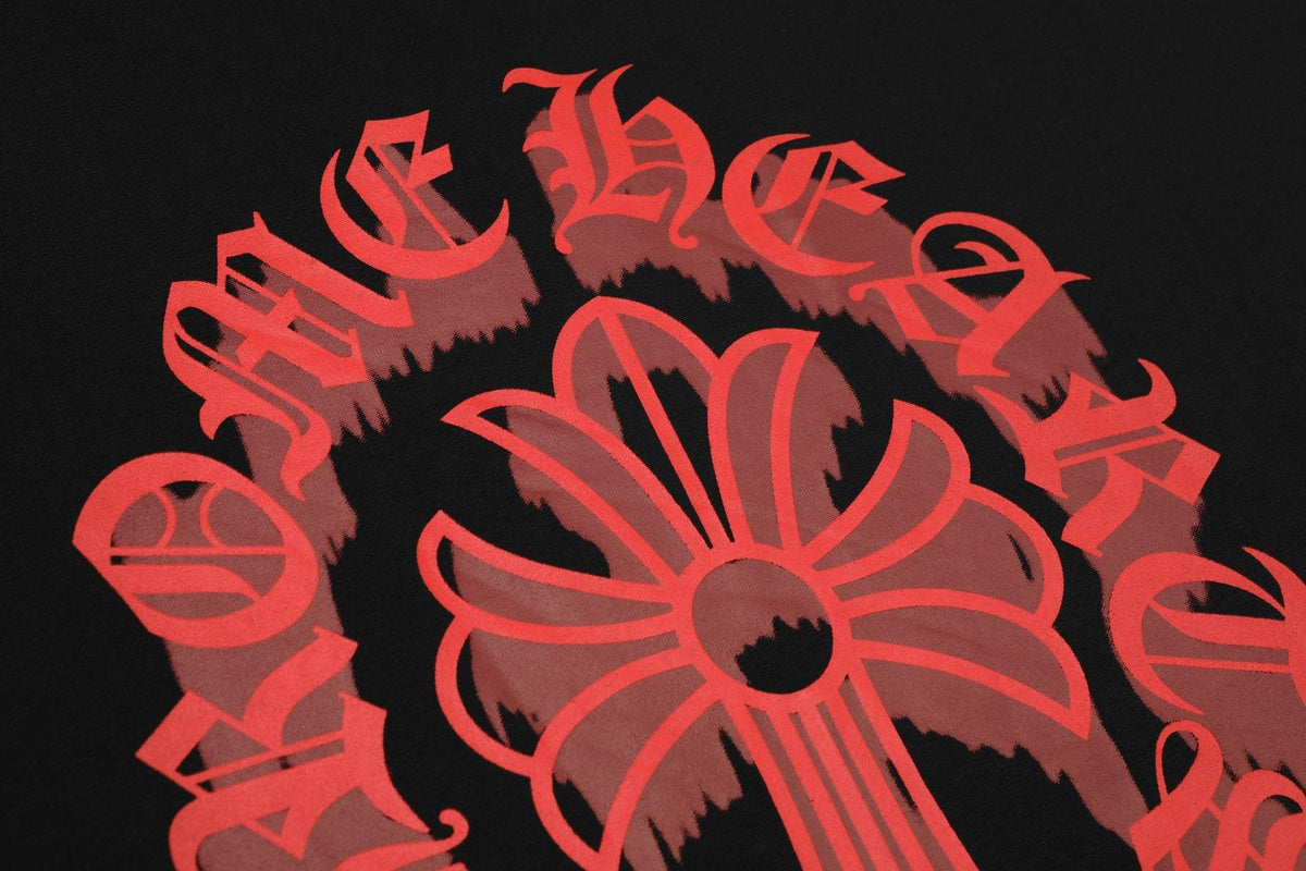 Chrome Hearts Red Cross Graphic Short-Sleeve T-Shirt