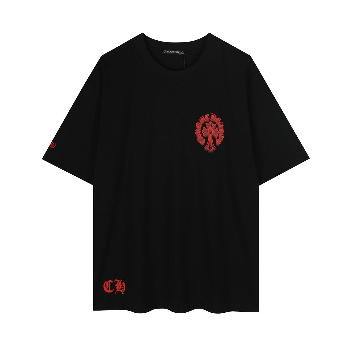 Chrome Hearts Red Cross Graphic Short-Sleeve T-Shirt