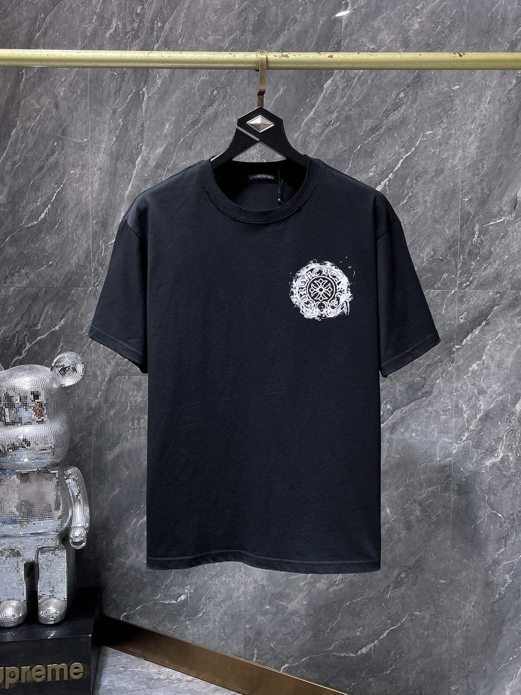 Chrome Hearts Cross Floral Back Graphic T-Shirt