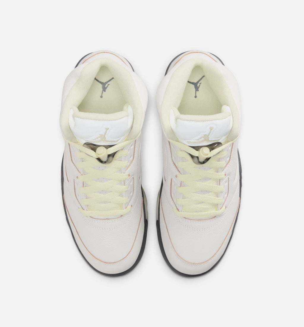 Air Jordan 5 Retro Luminous Green and Sail – Women's Lifestyle Shoe in Sail/Luminous Green/Anthracite