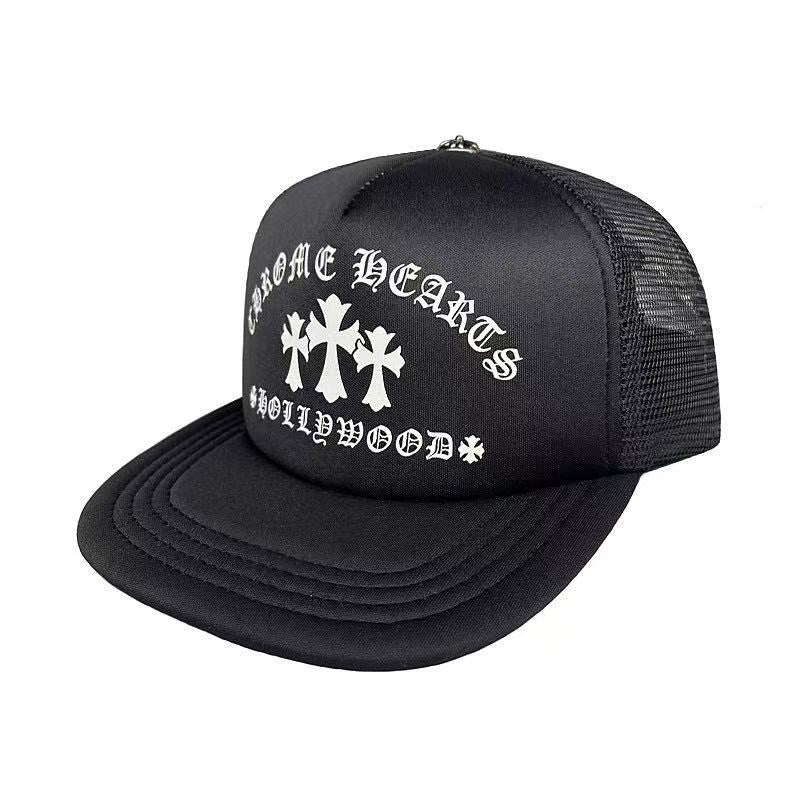Chrome Hearts Hollywood Cross "King Taco" Trucker Cap