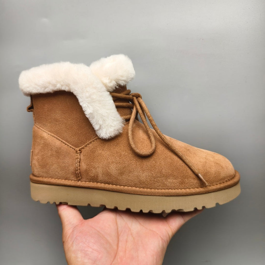 Chestnut Mid-Top Lace-Up Casual Sneakers — New Arrival | In Stock