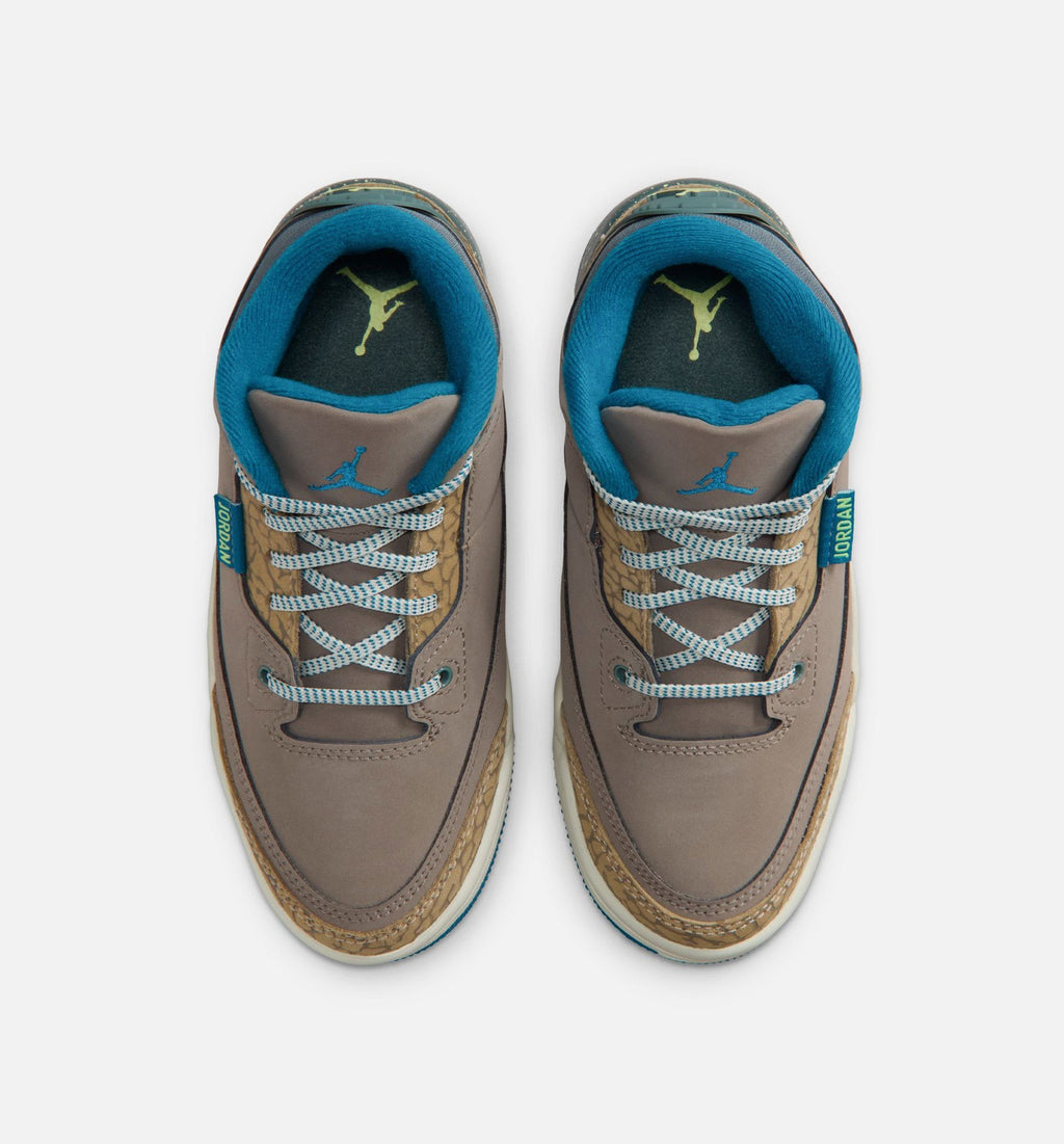 Air Jordan 3 Retro “Olive Grey” Little Kids' Lifestyle Shoes (PS)