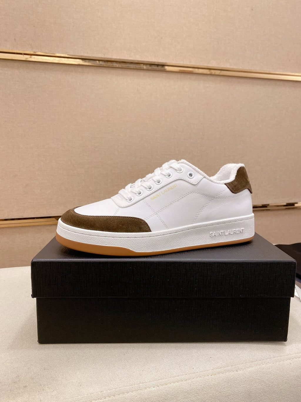 Saint Laurent Perforated Low-Top Sneakers - Perforated Side Panels