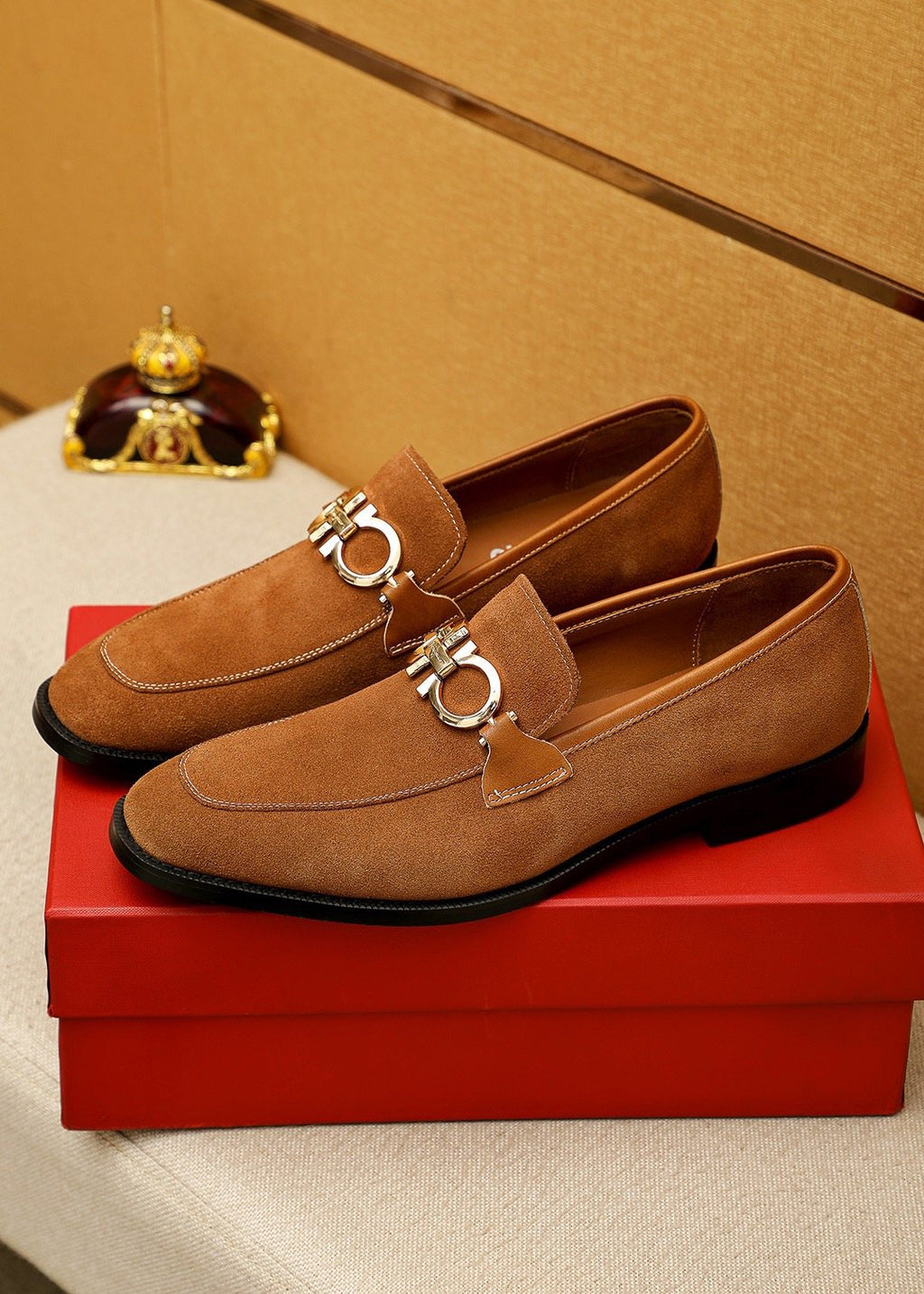 Ferragamo Metal Buckle Loafers