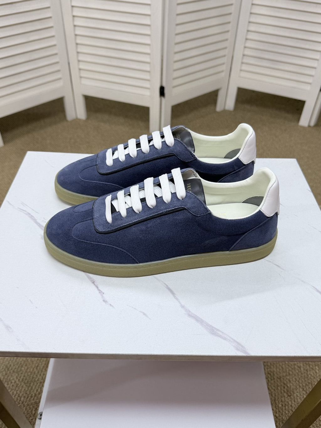 Brunello Cucinelli Men's Low-Top Sneakers - Textured Panel Design