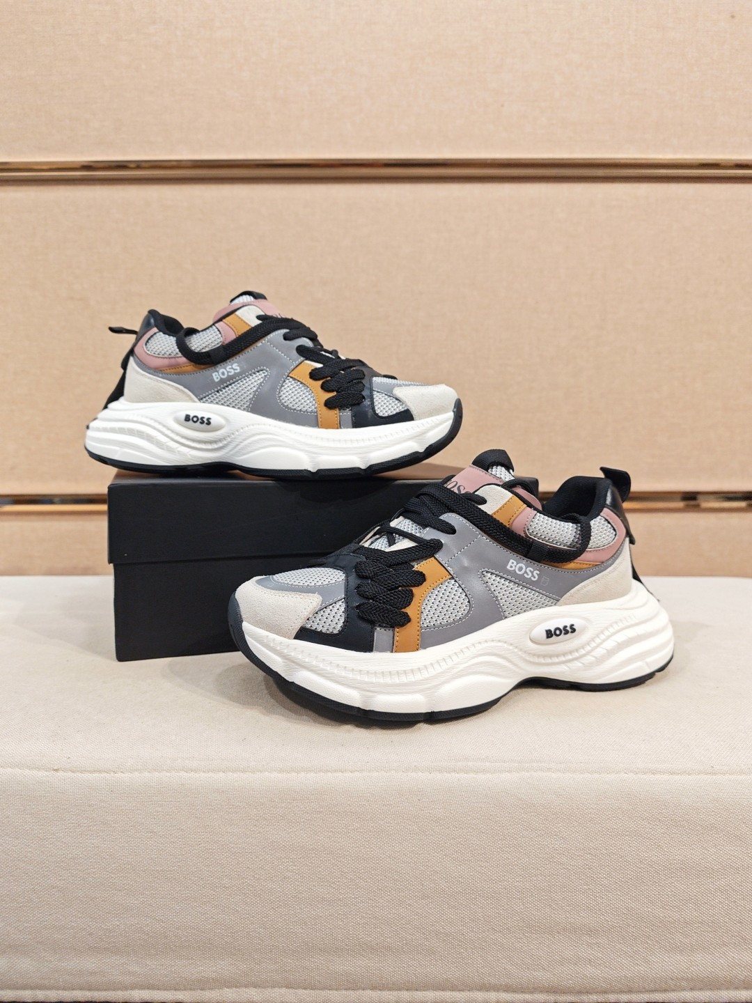 Hugo Boss Men's Mesh Panel Sneakers