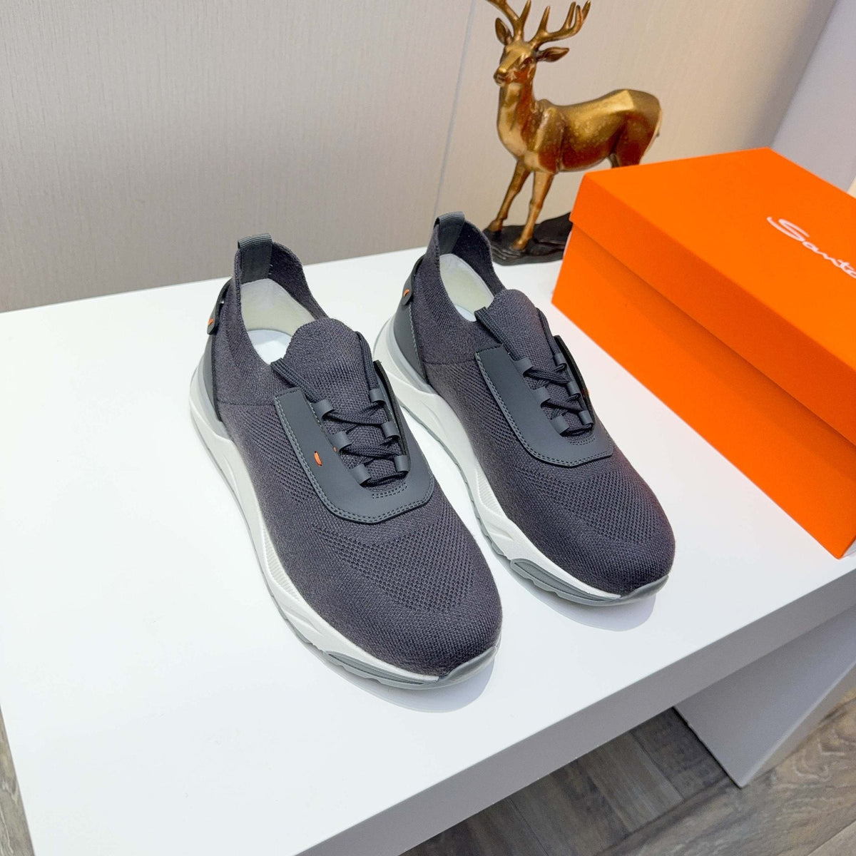 Santoni Knit Low-Top Sneakers