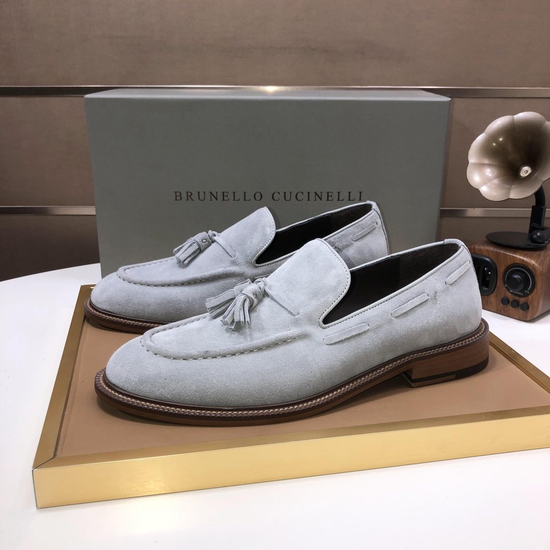 Brunello Cucinelli Men's Tassel Loafers - Rubber Sole