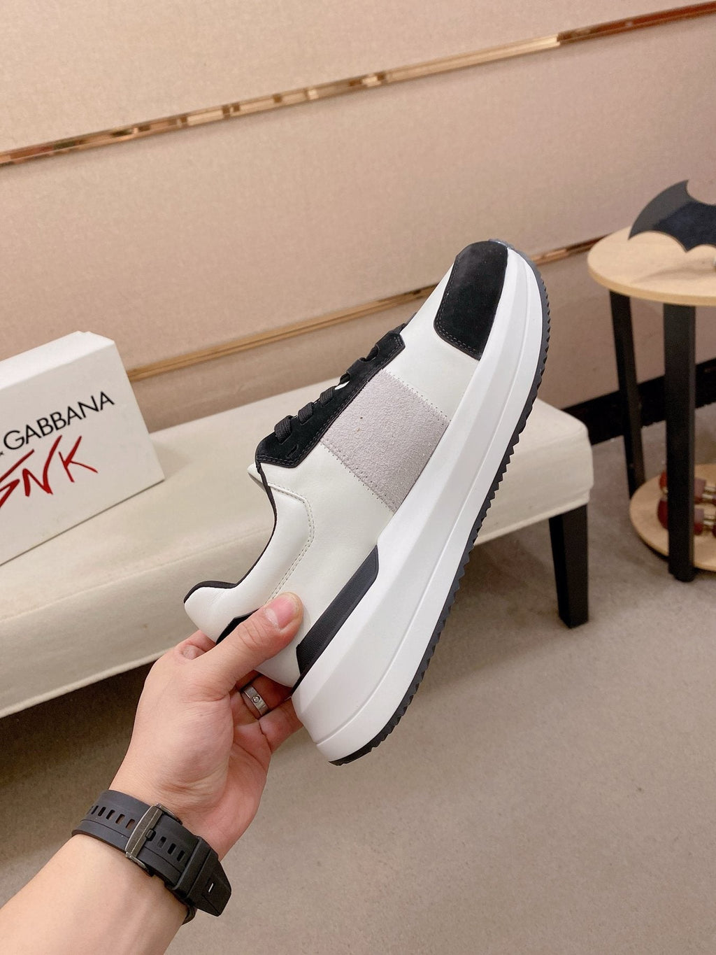 Dolce & Gabbana Men's Logo Panel Low-Top Sneakers