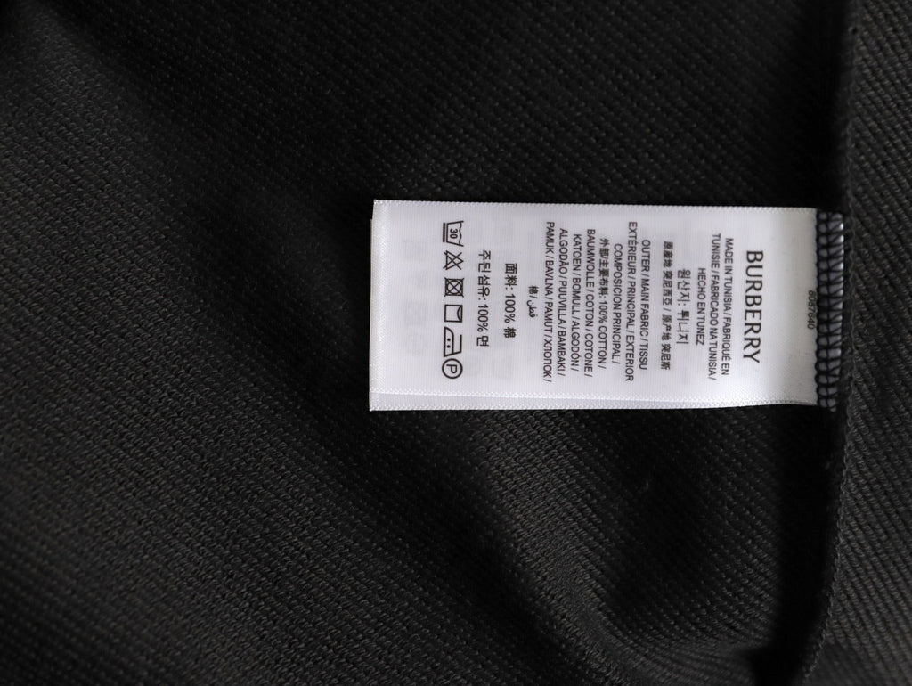 Burberry Equestrian Emblem Pullover Hoodie - Black